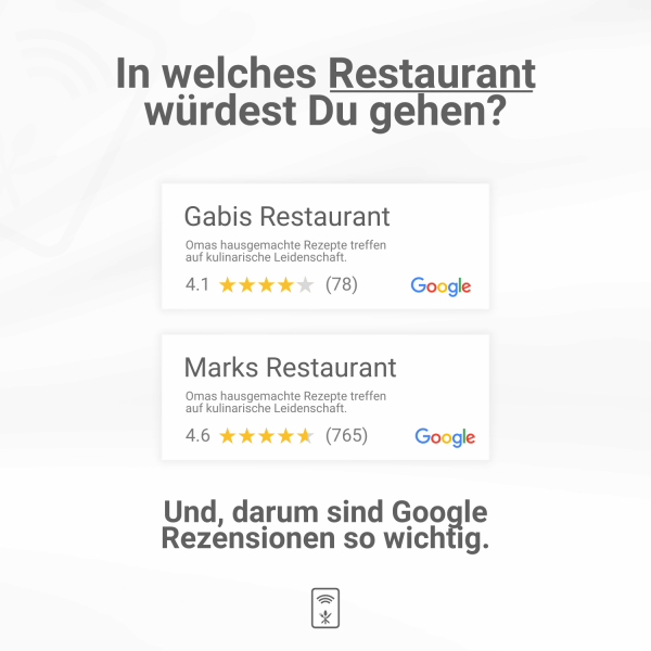 restaurant marketing karte google rezensionen als restaurant
